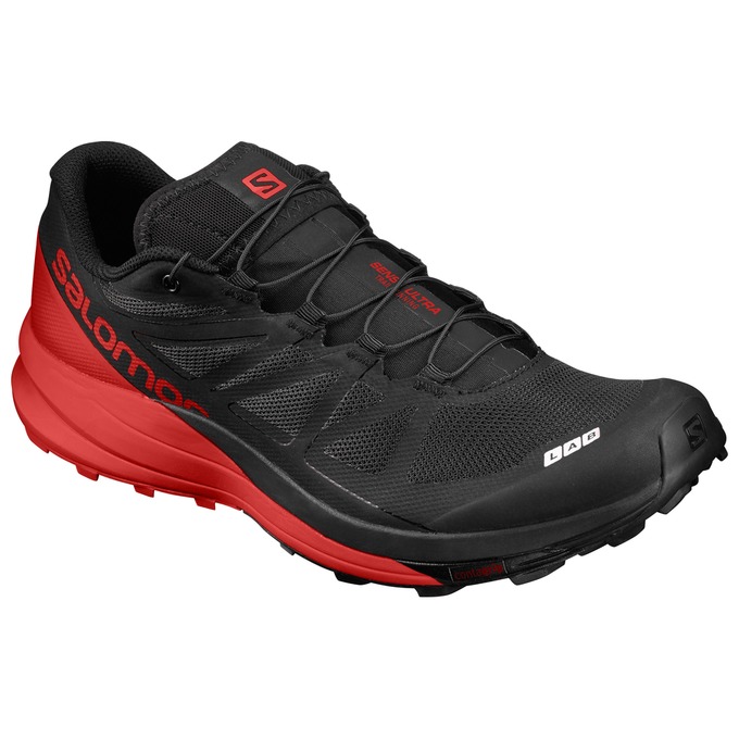 SALOMON S/LAB SENSE ULTRA Philippines - Men's Trail Running Shoes - Black/Red | 320465-RDY